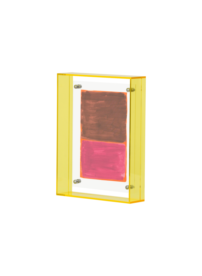 LINDA. x UNC acrylic photo frame, warm olive