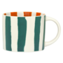 LINDA. x UNC mug Tazza with printed stripes inside & outside C