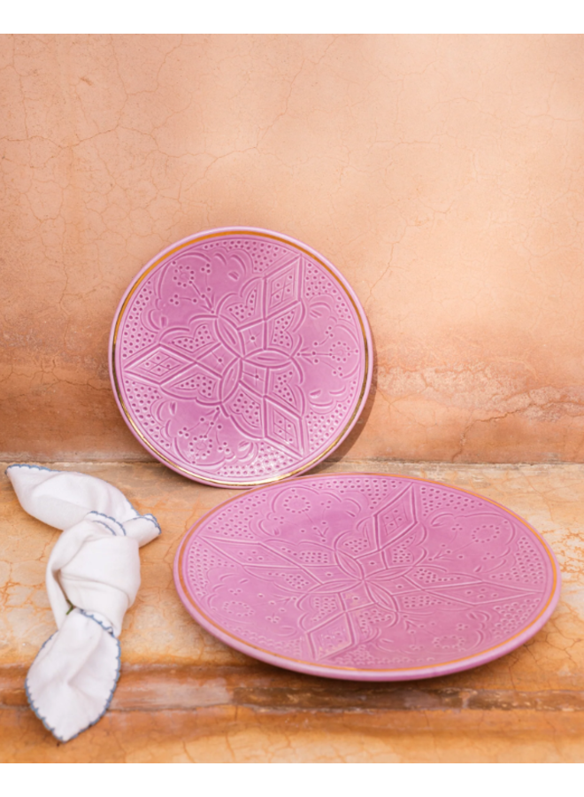 Chabi Chic Plate d20cm empreinte Lila  20 cm