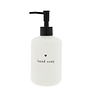 Soap Dispenser White/black heart