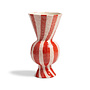 Vase rhombic red Klevering