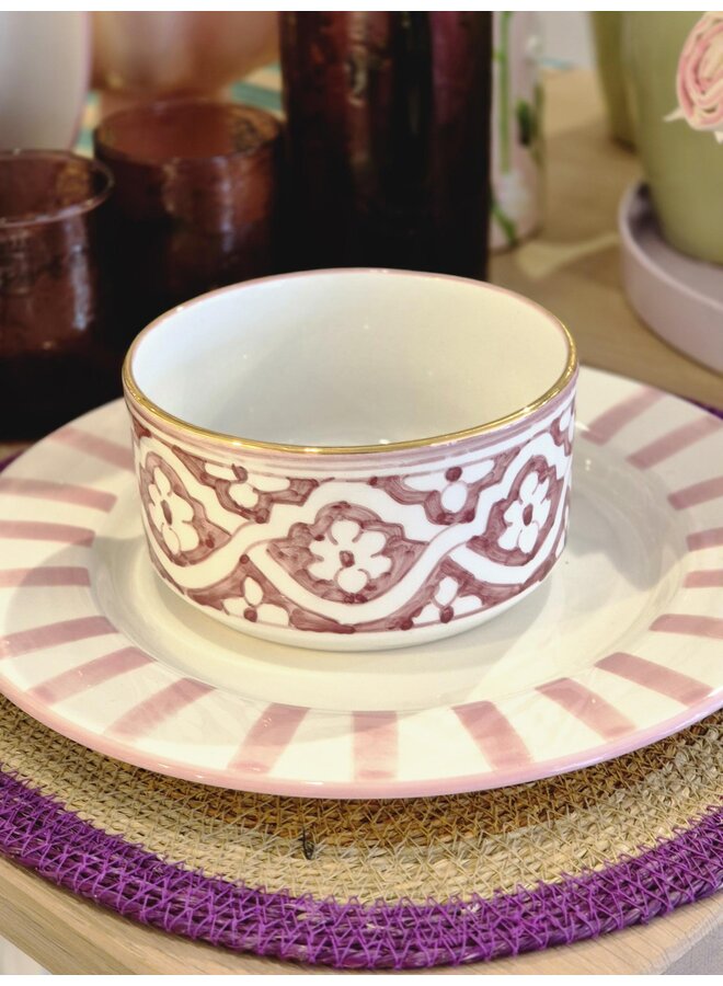 Chabi Chic bowl  Fassia Aubergine 14cm