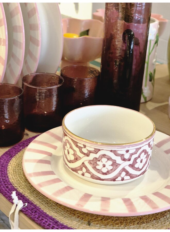 Chabi Chic bowl Fassia Aubergine 14cm