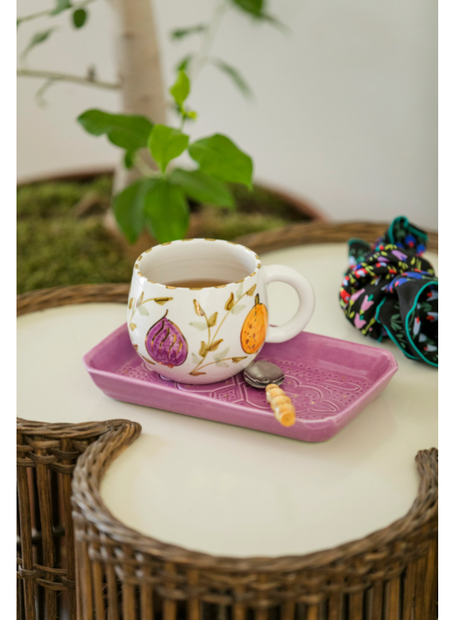 Beldi round mug tutti frutti gold