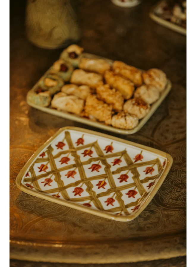 Small tray lmida kaki gold