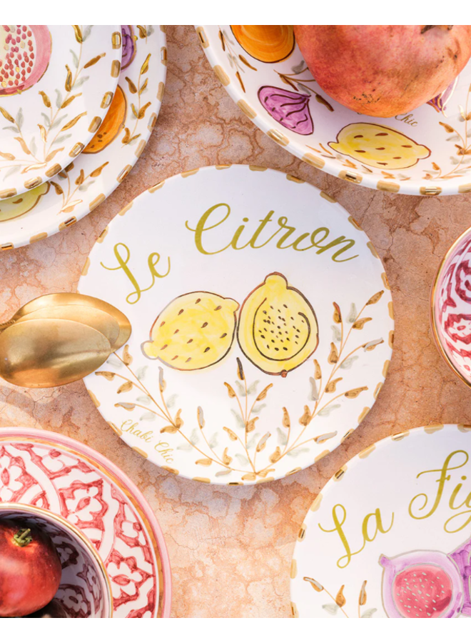 Medium plate fruits assiette Chabi Chic