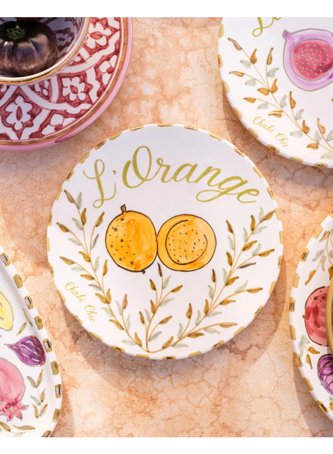 Medium plate fruits assiette Chabi Chic