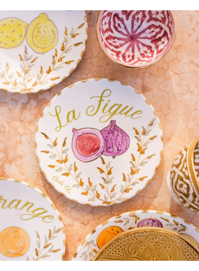 Medium plate fruits assiette Chabi Chic