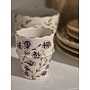 Cup medium  lavender gold ceramic