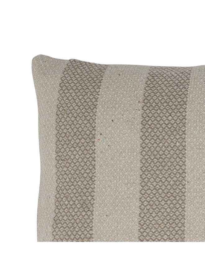 Eden Cushion, Brown, Recycled Cotton