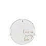 Cake Plate White/love in every bite 16 cm