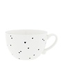 Soup Bowl White/Hearts 13x8 cm