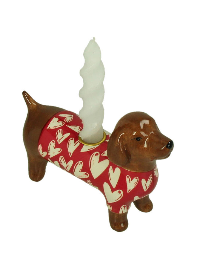 Candle Stick Dachshund Dolomite