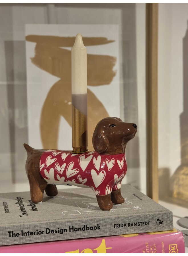 Candle Stick Dachshund Dolomite