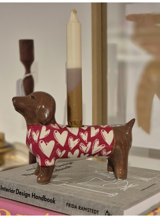 Candle Stick Dachshund Dolomite