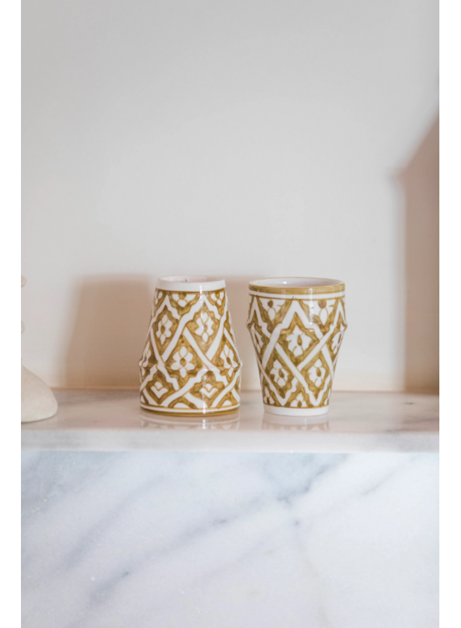 Chabi Chic Beldi Cup fassia kaki gold large