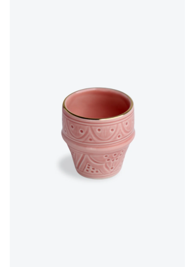 Beldi cup empreinte blush gold.ceramic small