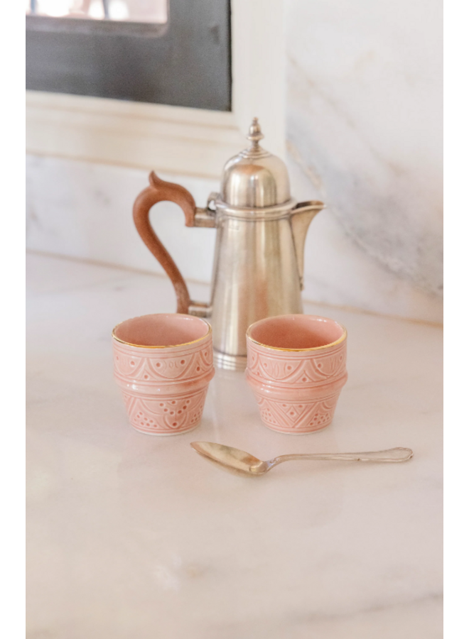 Beldi cup empreinte blush gold.ceramic small