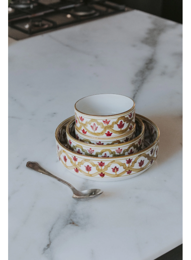 Straight bowl lmida kaki gold Chabi Chic 18cm