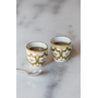 Small coffee cup Lmida kaki-blush gold