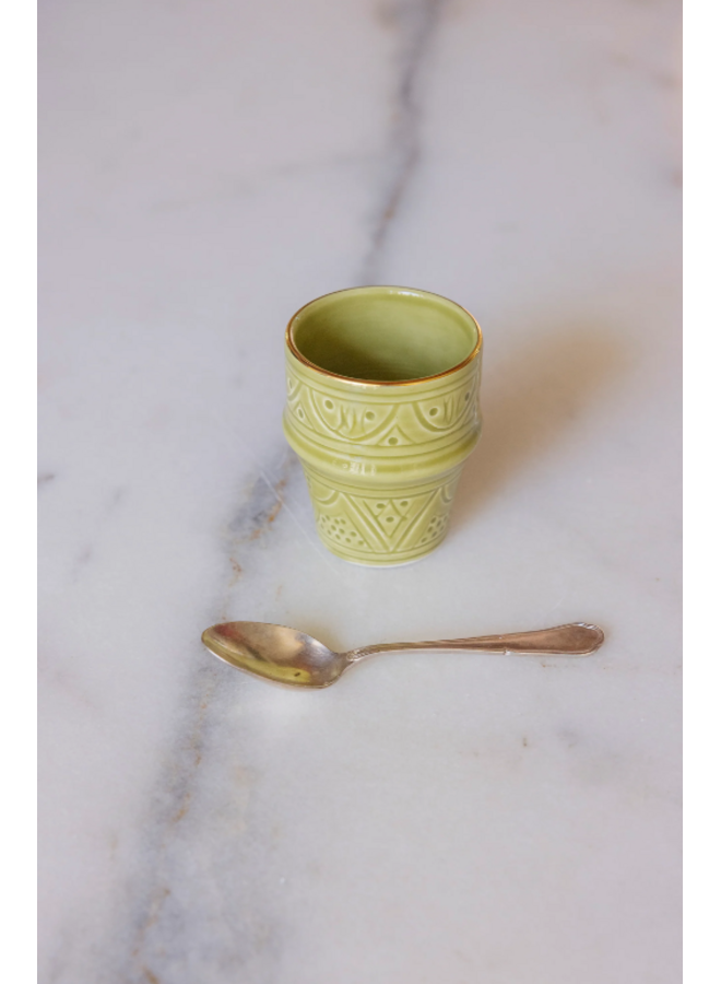 Medium cup empreinte kaki gold