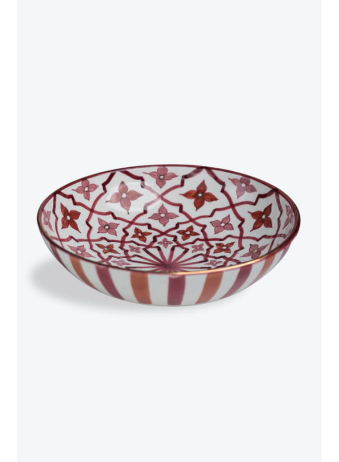 Small, low salad bowl 70's gold