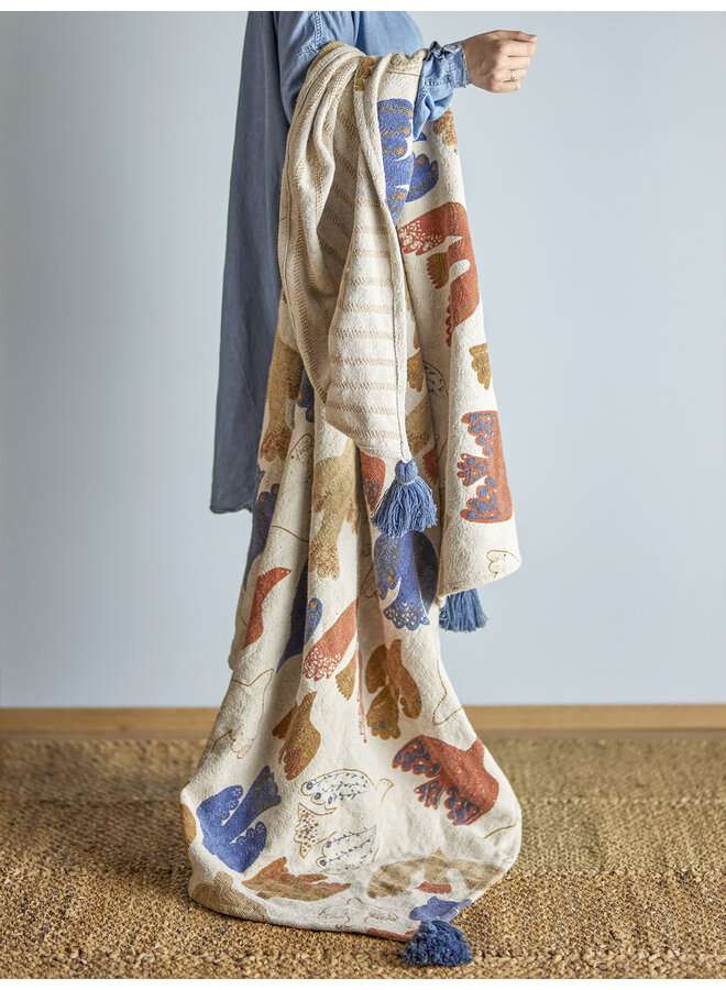 Anniversary Throw Brown Bloomingville