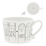 Cup White/Window Shopping 10x8x7cm