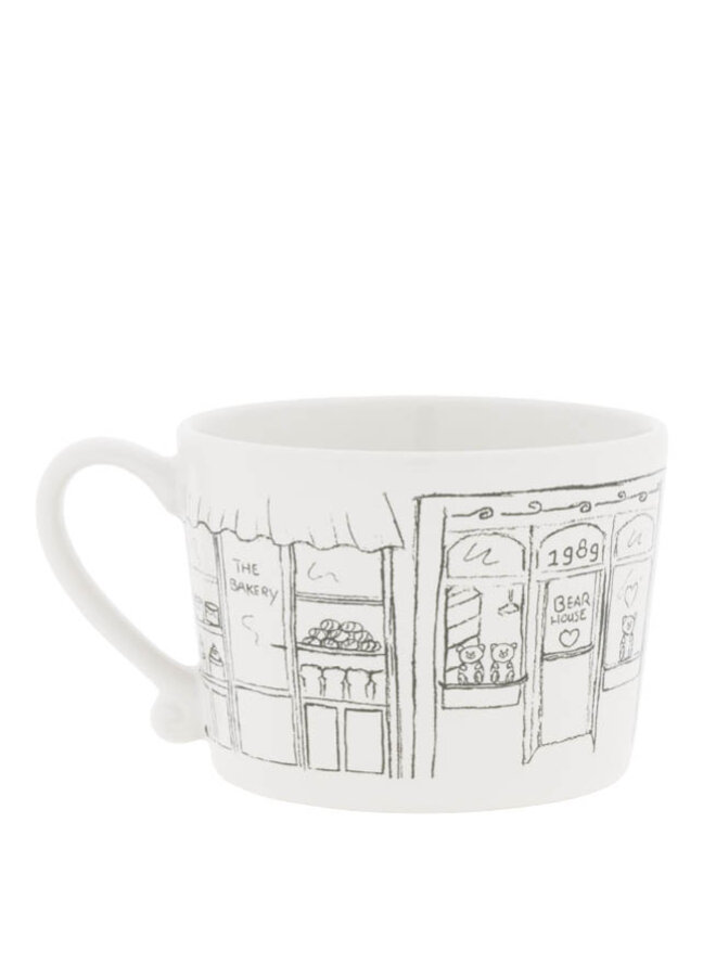 Cup White/Window Shopping 10x8x7cm