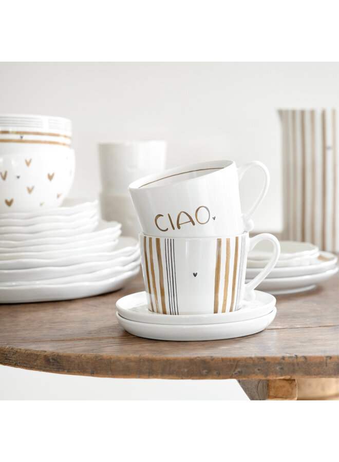 Cup White/CIAO 10x8x7cm