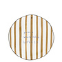 Dessert Plate Brown Big Stripes 19 cm