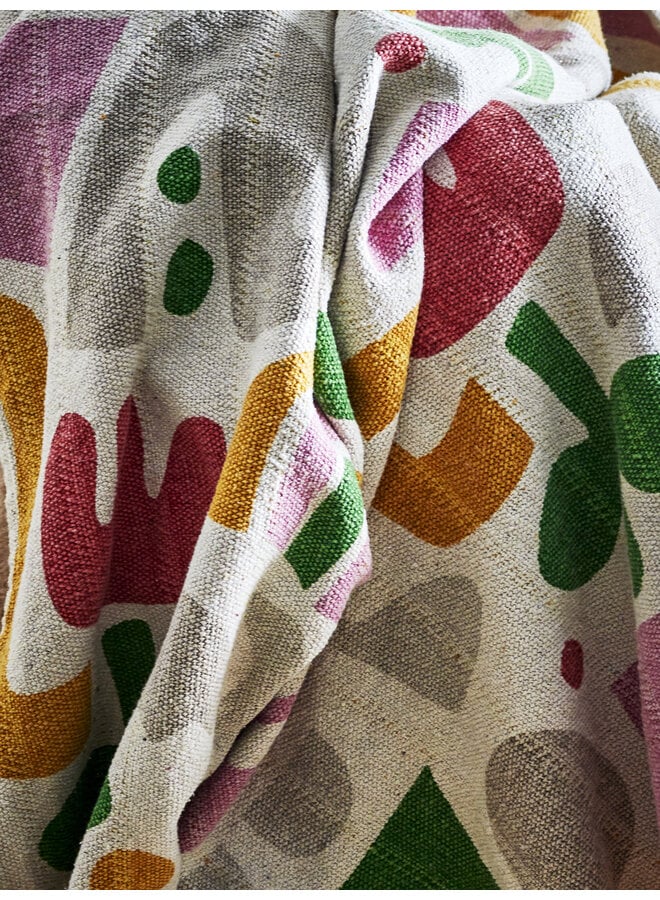 Filur Throw, Multi, Recycled Cotton L160xW130 cm