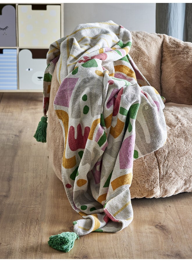 Filur Throw, Multi, Recycled Cotton L160xW130 cm