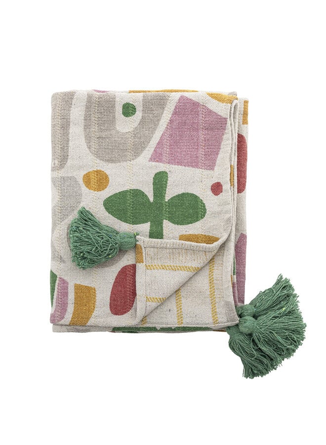 Filur Throw, Multi, Recycled Cotton