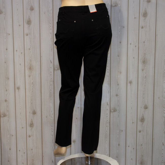 Broek Ascari Zwart Brede Pijp  RITA 6080