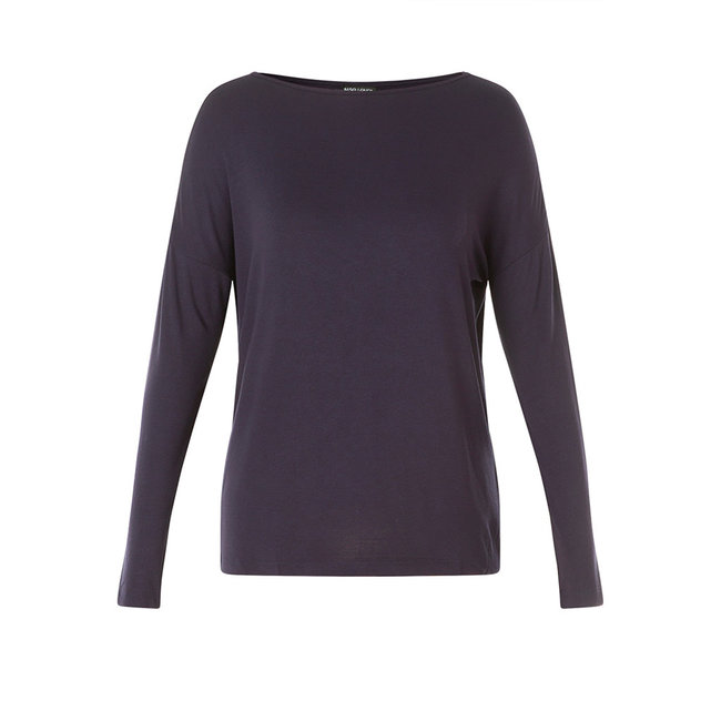 Shirt Base Level Curvy D.blauw Adele 7000022