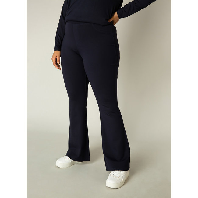 Broek Base level curvy Allie D.blauw 7000011