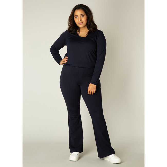 Broek Base level curvy Allie D.blauw 7000011