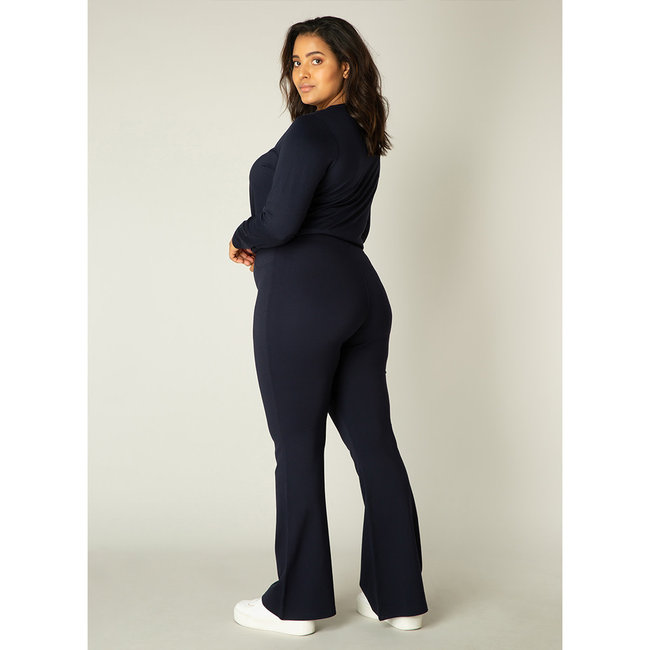 Broek Base level curvy Allie D.blauw 7000011