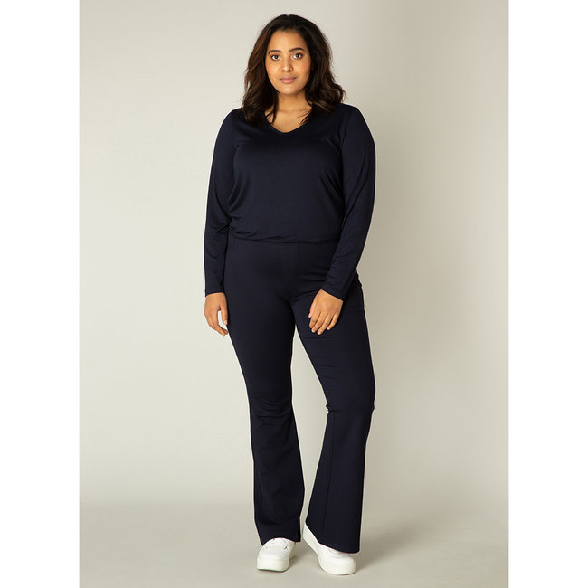Broek Base level curvy Allie D.blauw 7000011