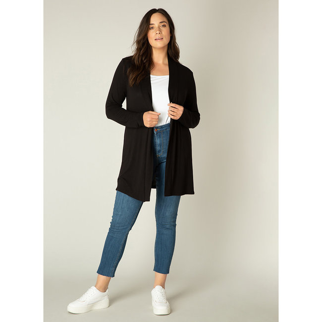 Vest Base level curvy Ayla zwart 7000023