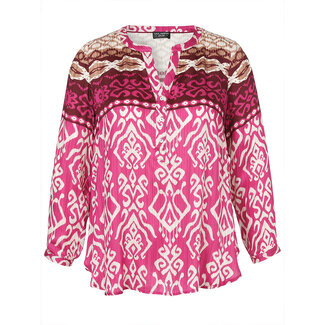 Outlet Blouse Via Appia Due rose multicolor 653793