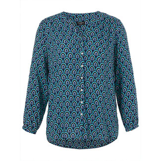 Via Appia Due Blouse Via Appia blauw print 2421940