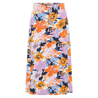 Barbara Lebek Rok Barbara Lebek oranje blauw wit print 6052042