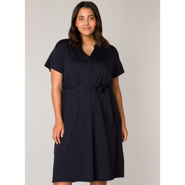 Kleed Base Level Curvy D.blauw Yenna 7000083