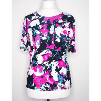 Victoria Shirt Victoria rose zwart print 41018.4