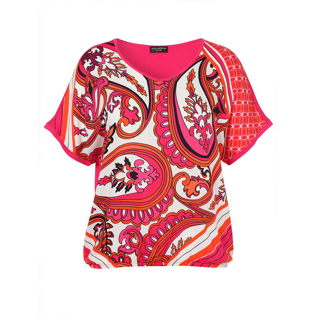 Blouse Via Appia Due wit rose print 2412737