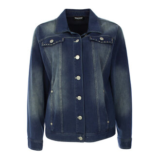 SeeYou Jas SeeYou gebreide jeans D.blauw E60355