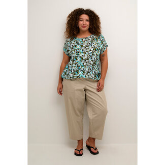 Kaffe Curve Shirt Kaffe Curve groen print 10582027