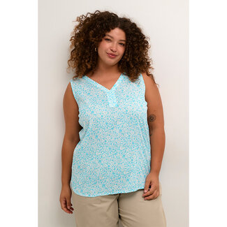 Kaffe Curve Top Kaffe Curve L.blauw print 10582025